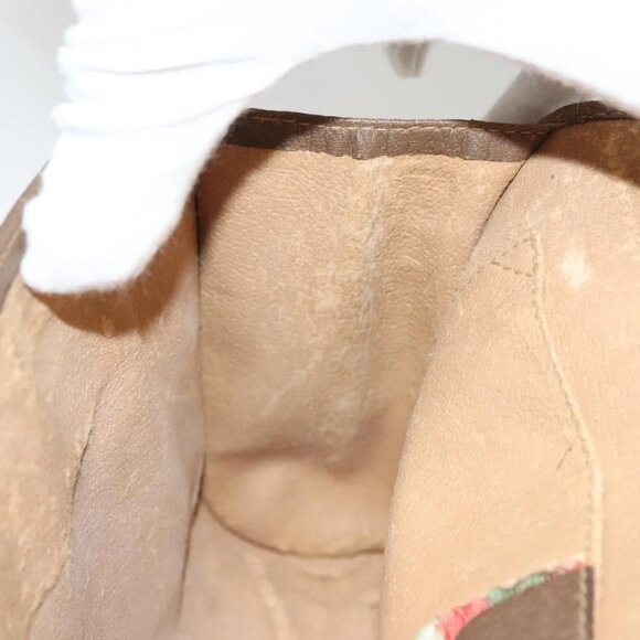 GUCCI GG Supreme Web Sherry Line Clutch Bag PVC Beige Gold 89 01 030 Auth BA4284 - Picture 13 of 16